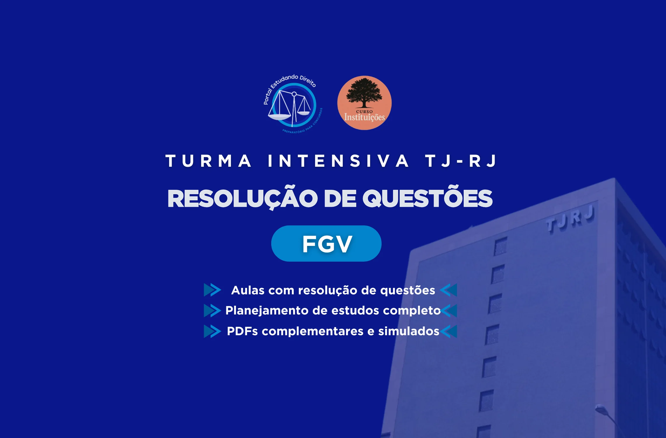 Turma Intensiva – TJRJ – RETA FINAL (Analista Sem especialidade, Execução de Mandados e Técnico Judiciário)